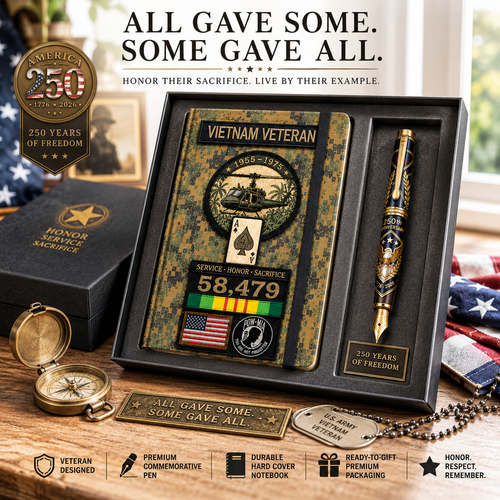 🎖️Vietnam Veteran Tactical Journal Notebook