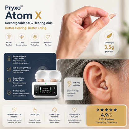 2026 PRYXO™ Atom X PRO— Invisible + AI Noise Reduction