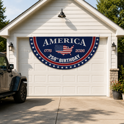 American flag commemorating the 250th anniversary of the founding of the United States