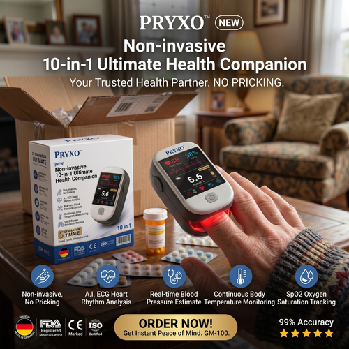Pryxo™ second generation 10-in-1 smart blood medical instrument / 10 health reports - No-Prick