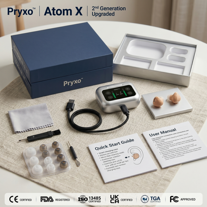 2026 PRYXO™ Atom X PRO— Invisible + AI Noise Reduction