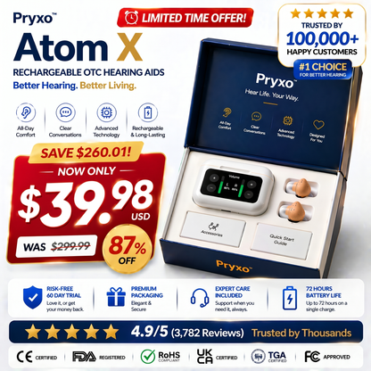 2026 PRYXO™ Atom X PRO— Invisible + AI Noise Reduction