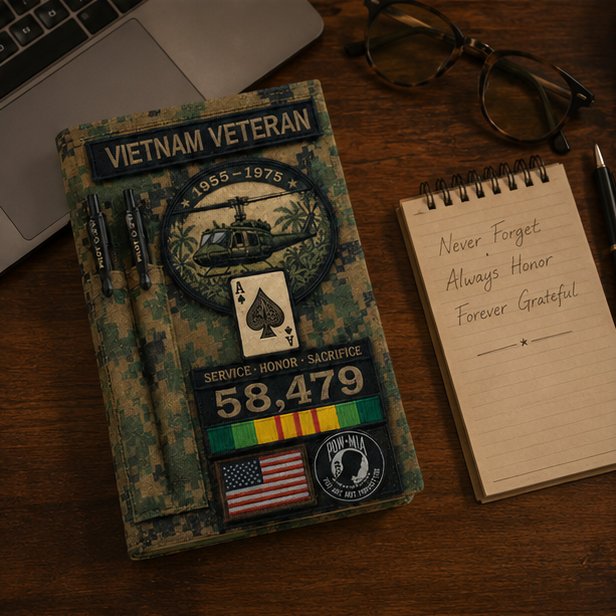 🎖️Vietnam Veteran Tactical Journal Notebook