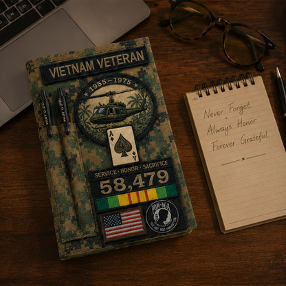 🎖️Vietnam Veteran Tactical Journal Notebook