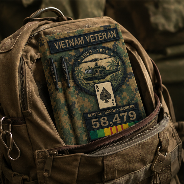 🎖️Vietnam Veteran Tactical Journal Notebook